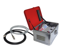 Wasserpumpstation mit Akkubetrieb